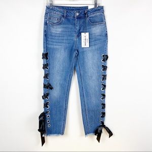 - For the Republic Denim Cropped Slim Jeans